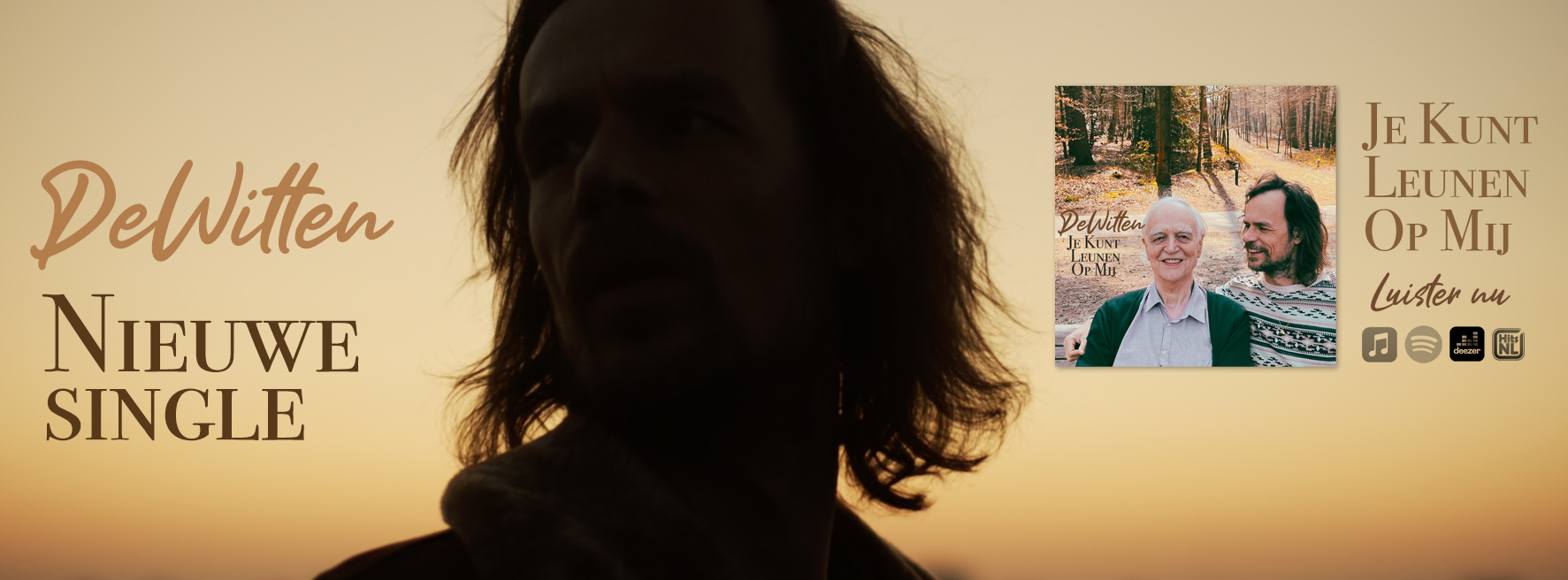 De nieuwe single van DeWitten: Je Kunt Leunen Op Mij